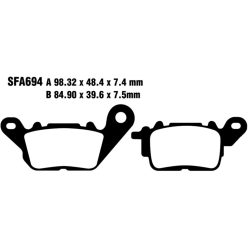 Placute-Frana-Organic-Scooter-Ebc-Sfa694