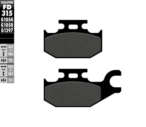 Galfer Placute Frana Semi Metal Fd315G1054