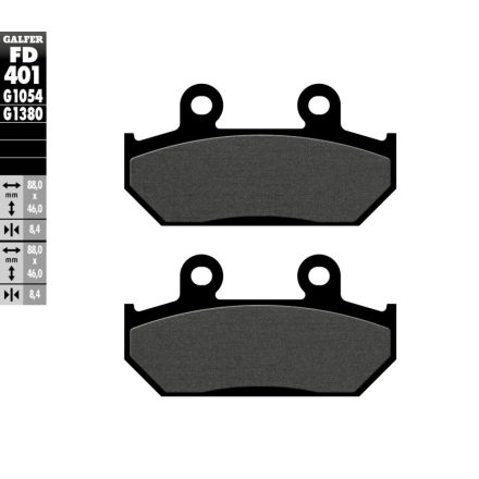 Galfer Placute Frana Semi Metal Fd401G1054