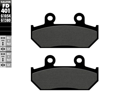 Galfer Placute Frana Semi Metal Fd401G1054