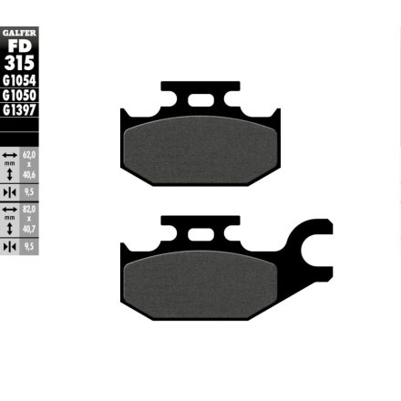 Galfer Placute Frana Semi Metal Scooter Fd315G1050