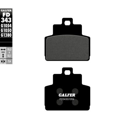 Galfer Placute Frana Semi Metal Fd343G1054