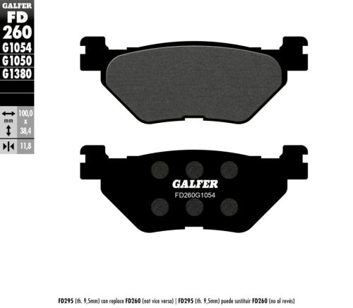 Placute frana GALFER Semi Metalic FD260G1054