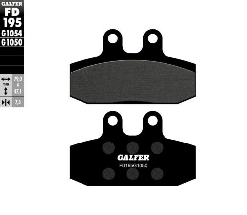 Placute frana GALFER Semi Metalic Scuter FD195G1050