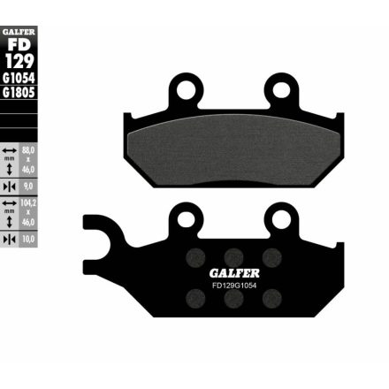 Galfer Placute Frana Semi Metal Fd129G1054