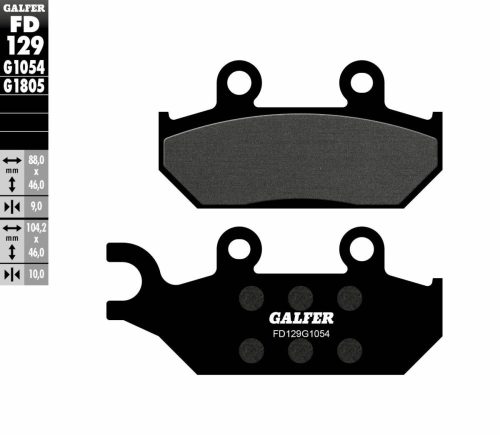 Galfer Placute Frana Semi Metal Fd129G1054