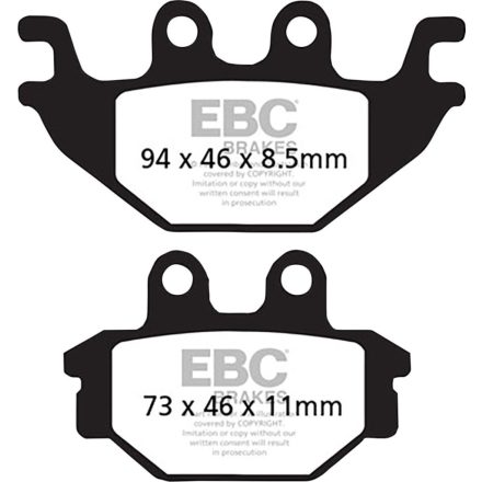 Ebc Placute Frana Carbon Scooter Sfac377