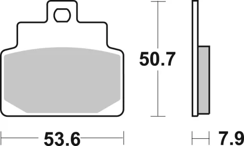 Plăcuțe frână organice SBS 153CT