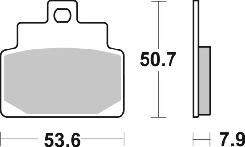 Plăcuțe frână organice SBS 153CT