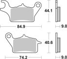 Sbs Placute Frana Car/Cer Scoot 223Ct