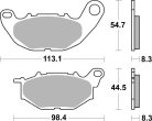 Sbs Placute Frana Car/Cer 931Hf