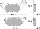 Sbs Placute Frana Car/Cer Scoot 230Ct