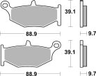 Sbs Placute Frana Car Race R 833Rq