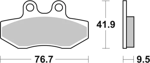Plăcuțe frână ceramice SBS 190HF