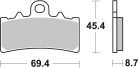 Sbs Placute Frana Car/Cer Scoot 231Hf