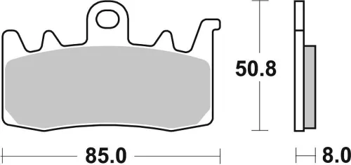 Plăcuțe frână organice SBS 900DC