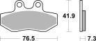 Sbs Placute Frana Car/Cer Scoot 186Hf