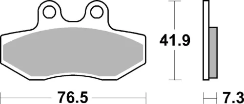 Plăcuțe frână ceramice SBS 186HF