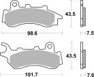 Sbs Placute Frana Car/Cer Scoot 233Ct