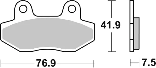 Plăcuțe frână ceramice SBS 814HF
