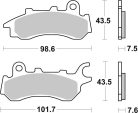 Placute frana SBS Ceramic 958HF