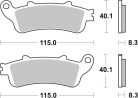 Sbs Placute Frana Car/Cer Scoot 156Hf