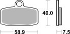 Sbs Placute Frana Car/Cer Per 885Cs