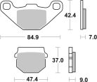 Sbs Placute Frana Car/Cer 544Hf