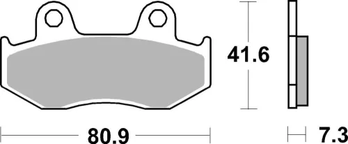 Plăcuțe frână carbon SBS 104CT