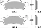 Plăcuțe frână carbon SBS 159CT