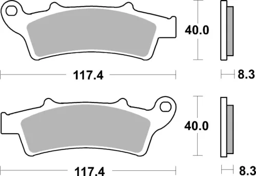 Plăcuțe frână carbon SBS 159CT