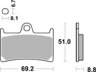 Sbs Placute Frana Car/Cer Scoot 198Ct