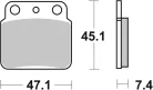Plăcuțe frână organice SBS 649HF
