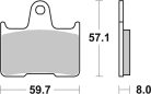 Sbs Placute Frana Car/Cer 715H.Hf