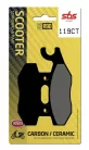 Plăcuțe frână organice SBS 119CT