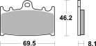 Sbs Placute Frana Car/Cer 631Hf