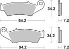 Sbs Placute Frana Car/Cer Per 694Cs