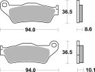 Sbs Placute Frana Car/Cer 742Hf