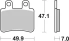 Plăcuțe frână organice SBS 167CT