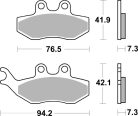 Placute frana SBS Carbon Scuter 168CT