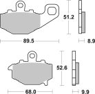 Sbs Placute Frana Car/Cer 687Hf