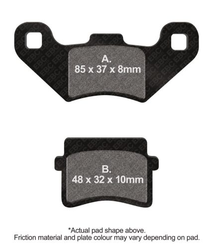 Ebc Placute Frana Carbon Scooter Sfac416