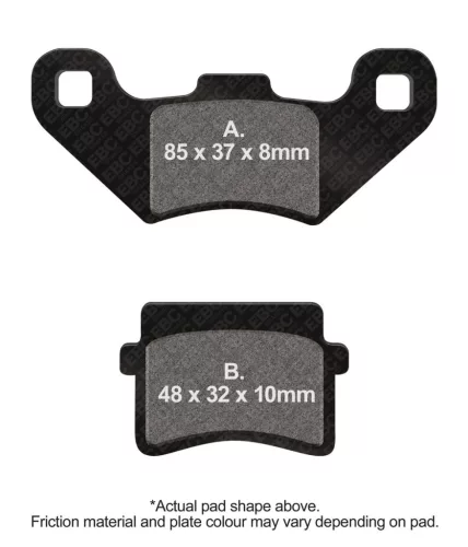 Plăcuțe frână carbon EBC SFAC416