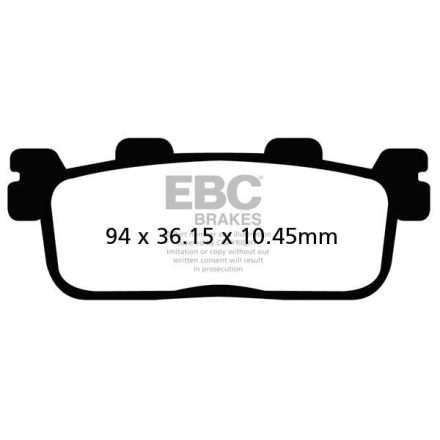 Ebc Placute Frana Carbon Scooter Sfac607