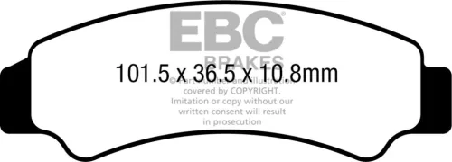 Plăcuțe frână carbon EBC FA726TT