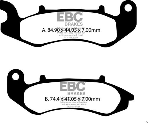 Placute frana EBC Organic FA707