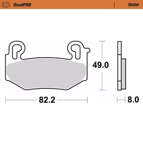 Plăcuțe frână organice MOTO-MASTER 416701