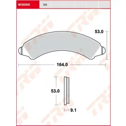 Plăcuțe frână sinterizate offroad TRW MCB920SI