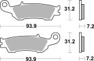 Sbs Placute Frana Sint Off Race 840Rsi