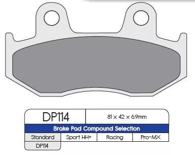 Plăcuțe frână DP Brakes sinterizate DP114